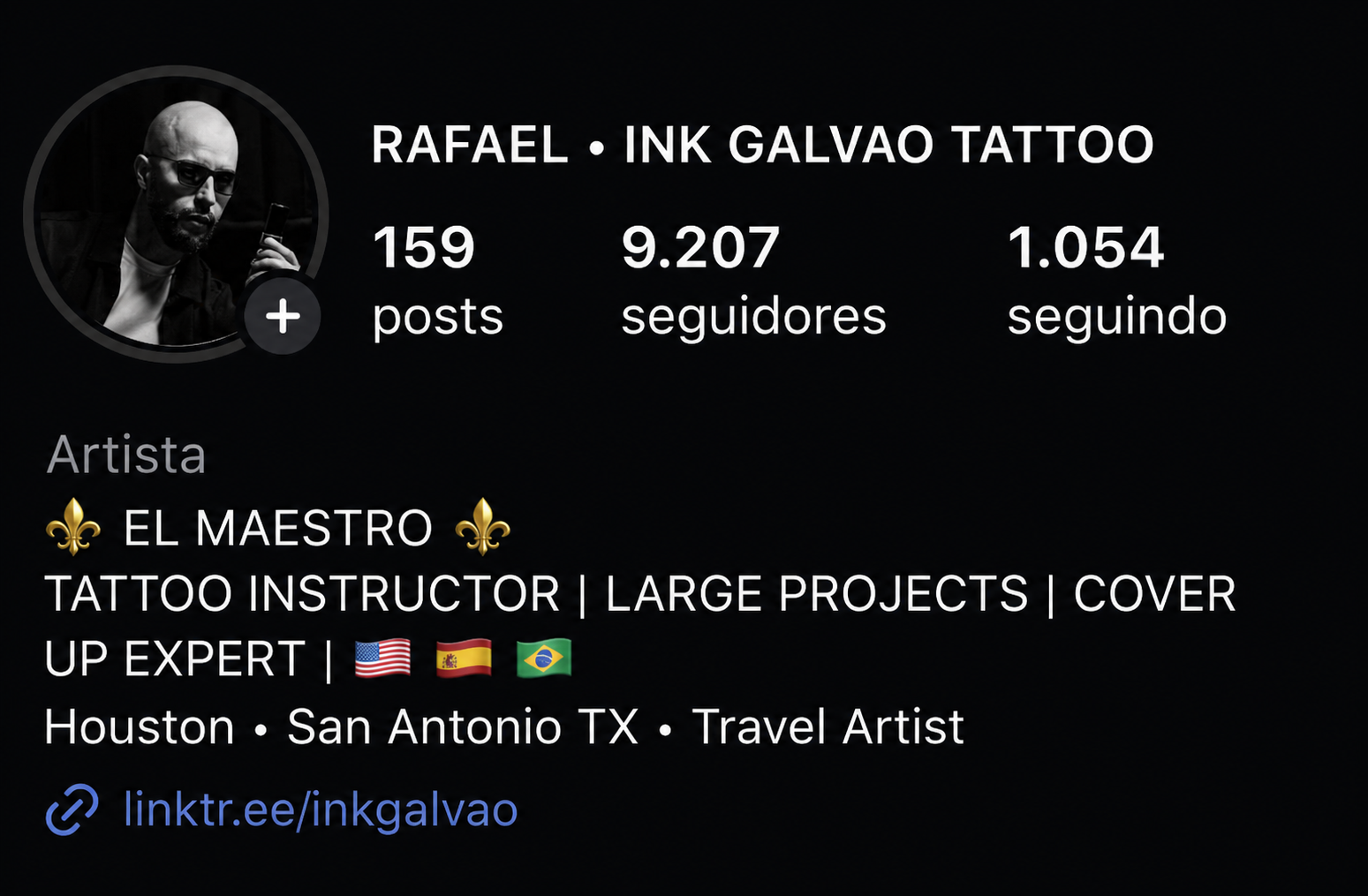 Rafael Galvão profile with 9,207 followers — now